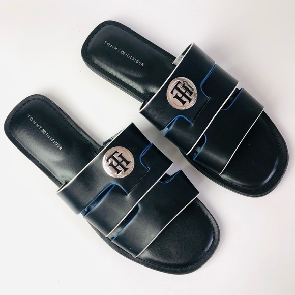 Tommy Hilfiger Essy Logo Slide Sandals - Picture 5 of 12